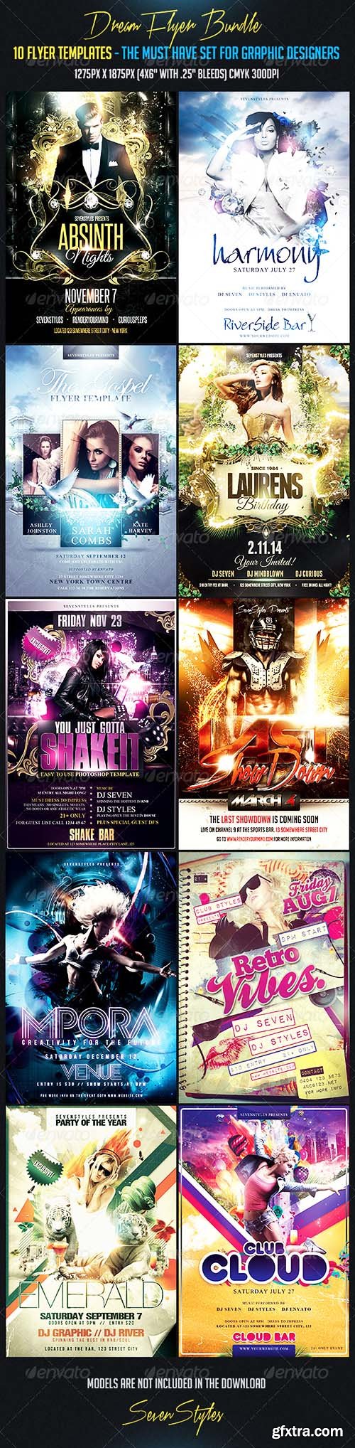 GraphicRiver Dream Bundle - 10 Flyers 7370852