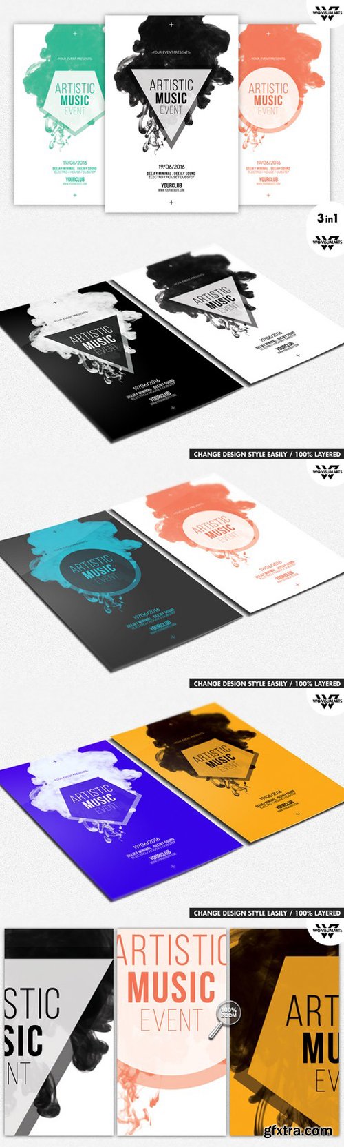 CM - MINIMAL ABSTRACT Flyer Template 285326