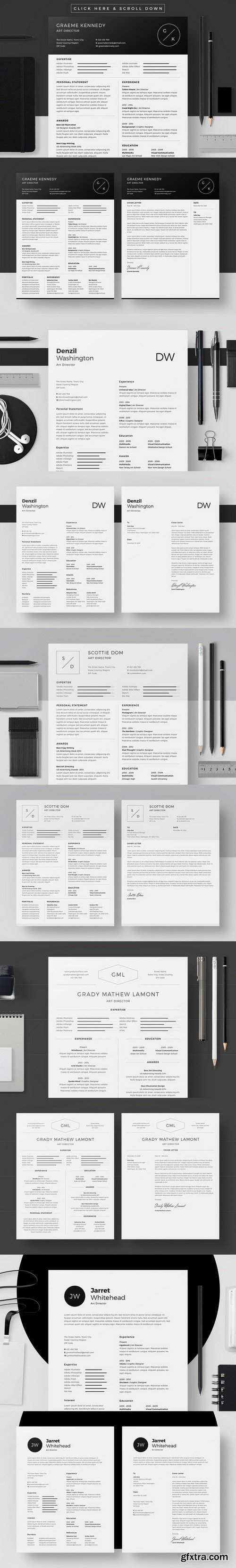 CM - Monochrome Club - Resume/CV Bundle 578702