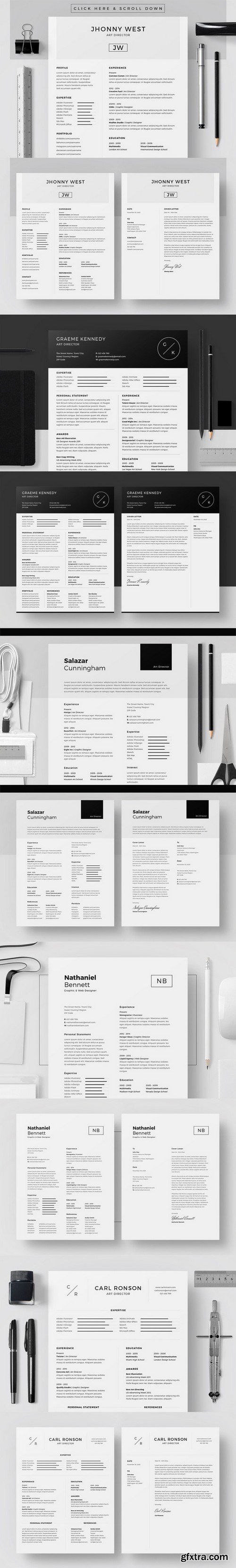 CM - Monochrome Club - Resume/CV Bundle 578702