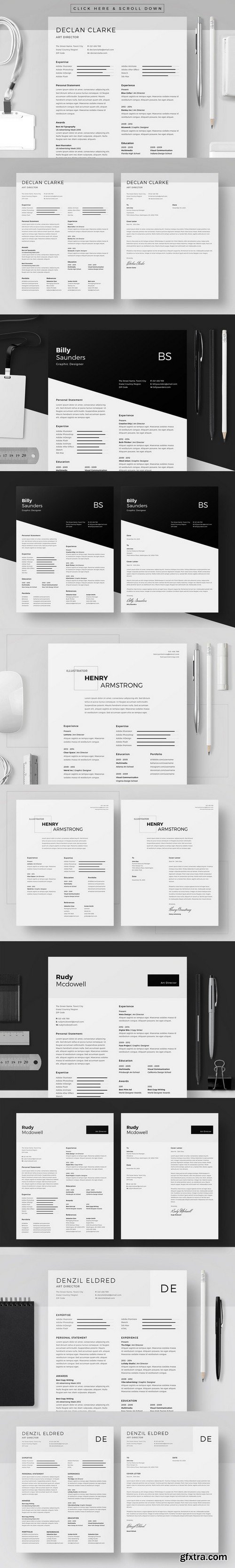 CM - Monochrome Club - Resume/CV Bundle 578702