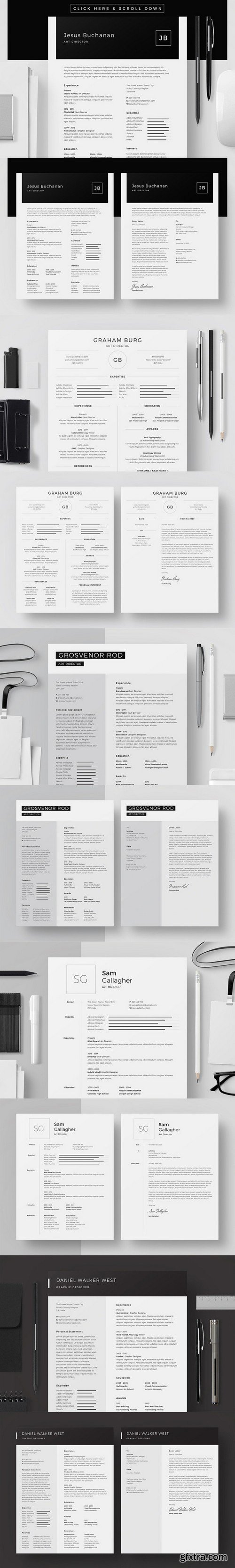 CM - Monochrome Club - Resume/CV Bundle 578702