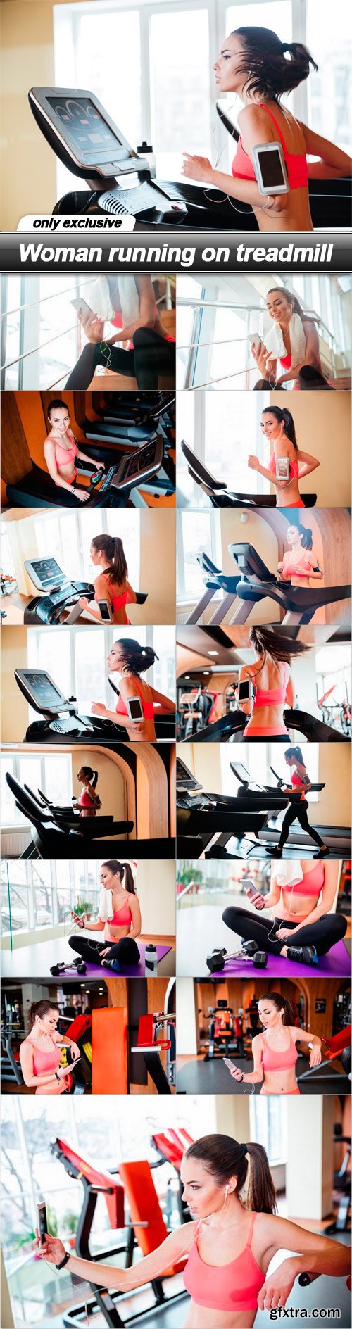 Woman running on treadmill - 15 UHQ JPEG