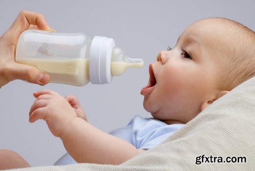 Collection of baby children eating drinking with baby bottle 25 HQ Jpeg