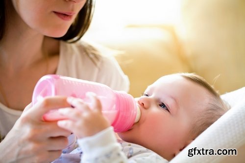 Collection of baby children eating drinking with baby bottle 25 HQ Jpeg