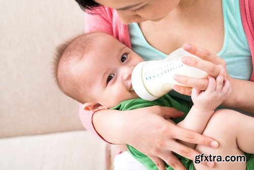 Collection of baby children eating drinking with baby bottle 25 HQ Jpeg