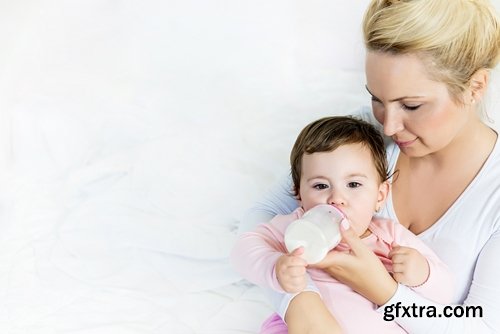 Collection of baby children eating drinking with baby bottle 25 HQ Jpeg