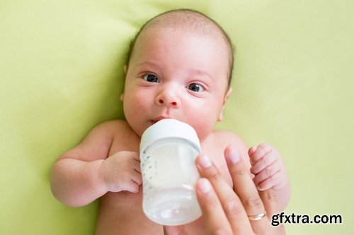 Collection of baby children eating drinking with baby bottle 25 HQ Jpeg