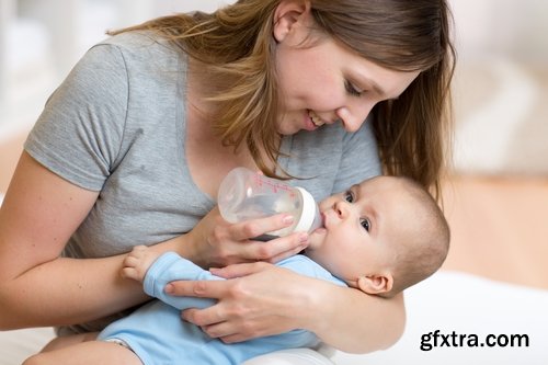 Collection of baby children eating drinking with baby bottle 25 HQ Jpeg