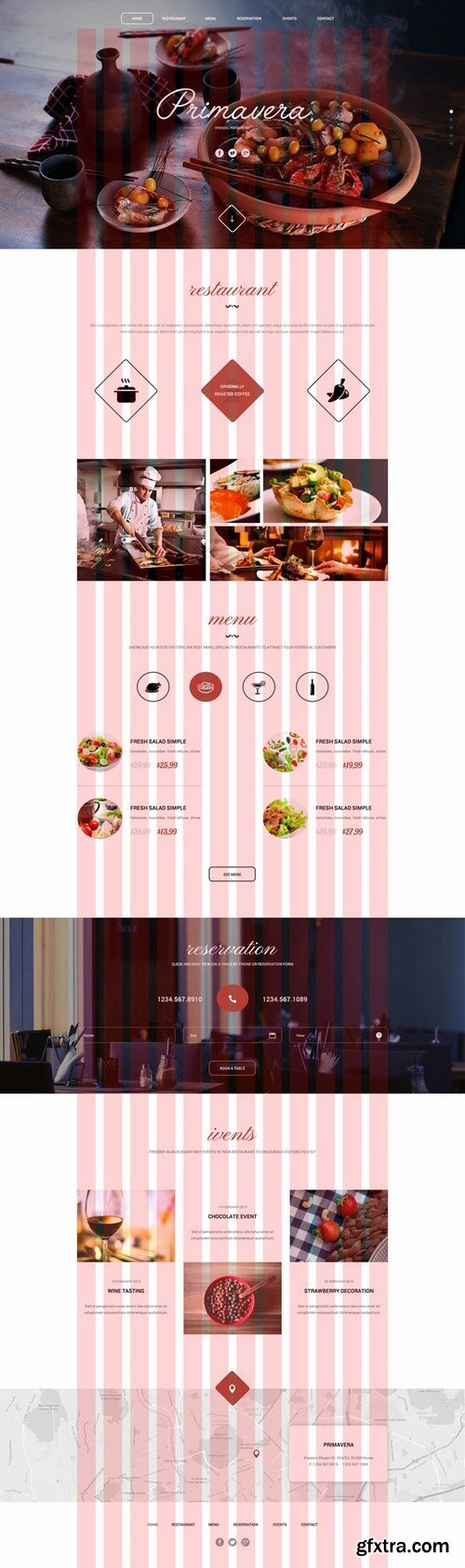 CM - Restaurant - Great OnePage PSD 260895