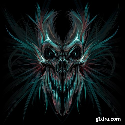 Collection of ghost specter vector image 25 EPS