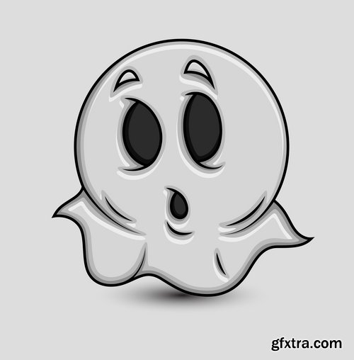 Collection of ghost specter vector image 25 EPS