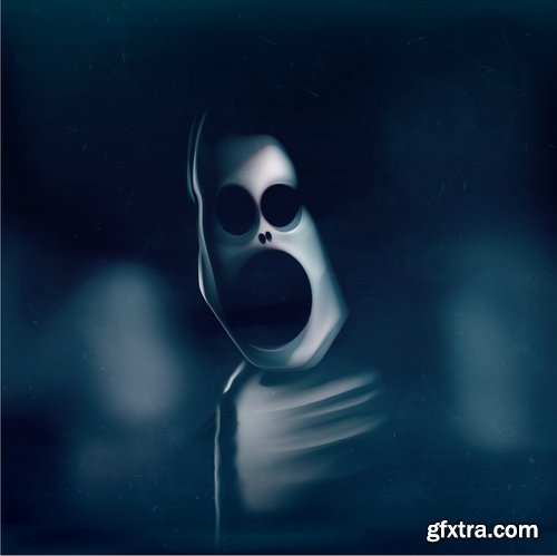 Collection of ghost specter vector image 25 EPS