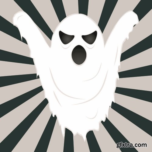 Collection of ghost specter vector image 25 EPS