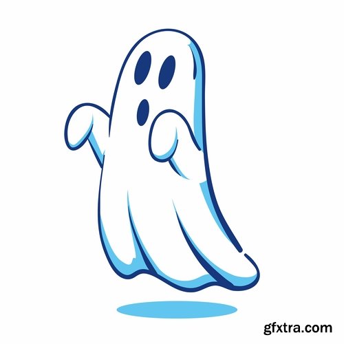 Collection of ghost specter vector image 25 EPS