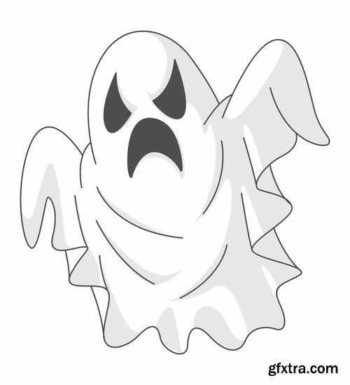 Collection of ghost specter vector image 25 EPS