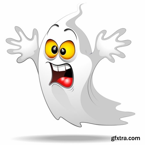 Collection of ghost specter vector image 25 EPS