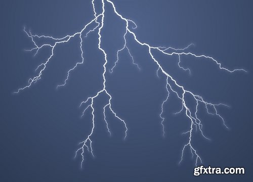 Collection of lightning flare flash light effect icon web design element vector image 25 EPS