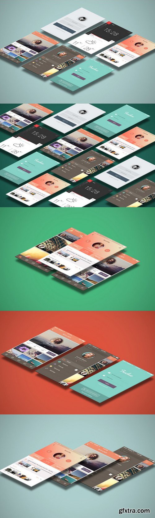 CM - Mobile Mock Ups - Isometric Scenes 20368