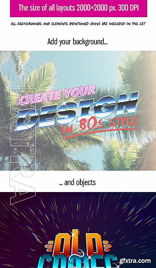 GraphicRiver - 80s Text Mock-Ups 15166140