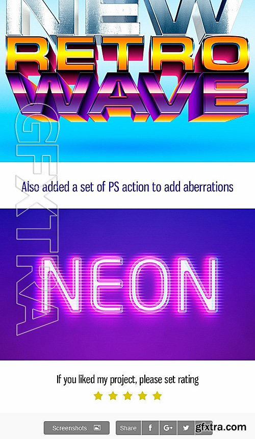 GraphicRiver - 80s Text Mock-Ups 15166140