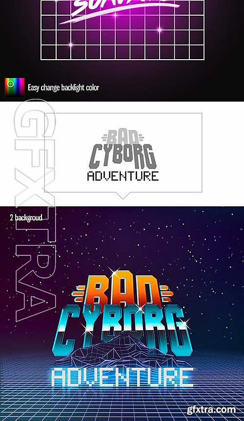 GraphicRiver - 80s Text Mock-Ups 15166140