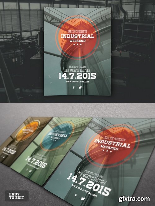 CM - Industrial Flyer PSD Template 319733