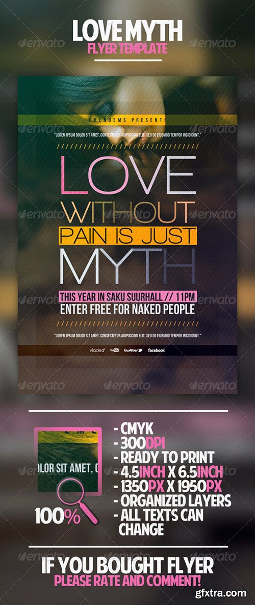 GraphicRiver - Love Myth Flyer Template 4558732