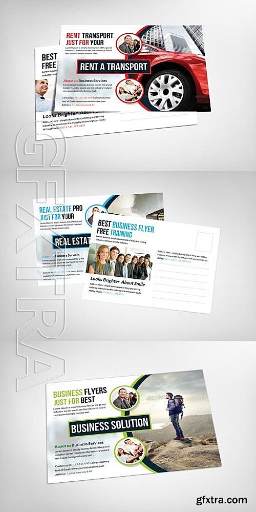 CM - Multi Business Postcard Template 109173