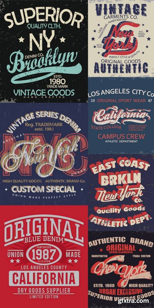 Denim Typography - T-Shirt Graphics