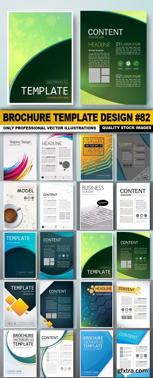 Brochure Template Design #82 - 10 Vector