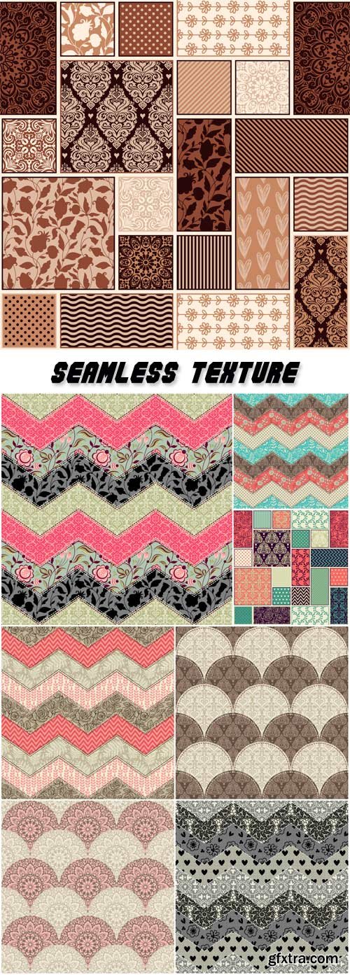 Patchwork, vector seamless texture