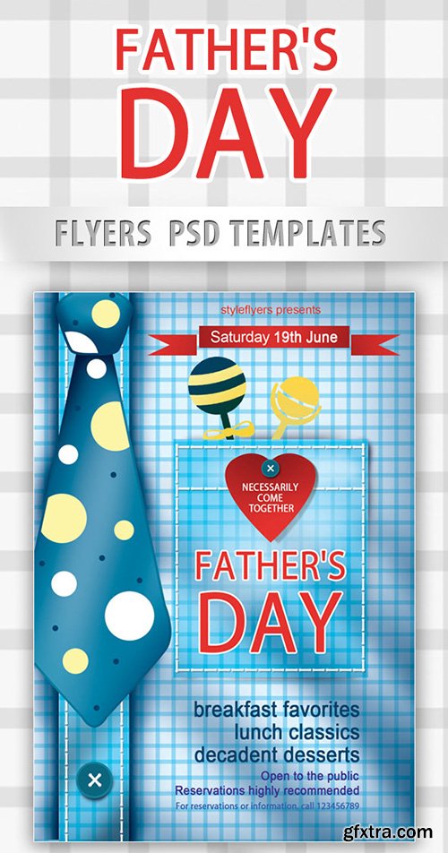 Fathers’ Day Flyer PSD Template + Facebook Cover