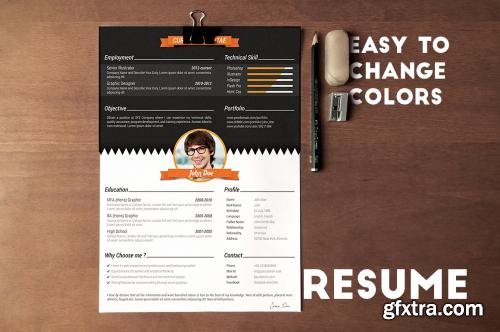 CreativeMarket Professional Resume Set 3 479899