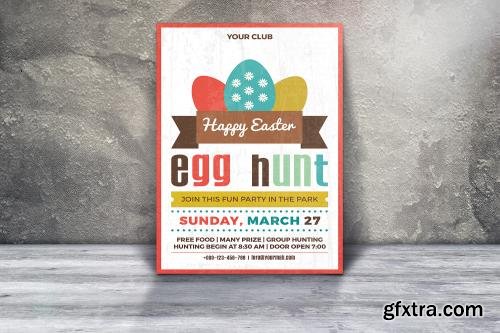 CreativeMarket Easter Egg Hunt Party Invitation 567226