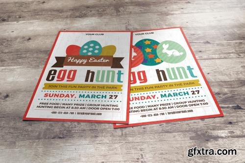 CreativeMarket Easter Egg Hunt Party Invitation 567226