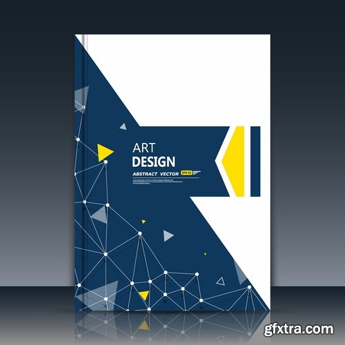 Collection of vector image flyer banner brochure business card 16-25 Eps