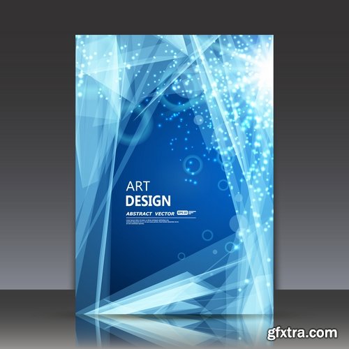 Collection of vector image flyer banner brochure business card 16-25 Eps