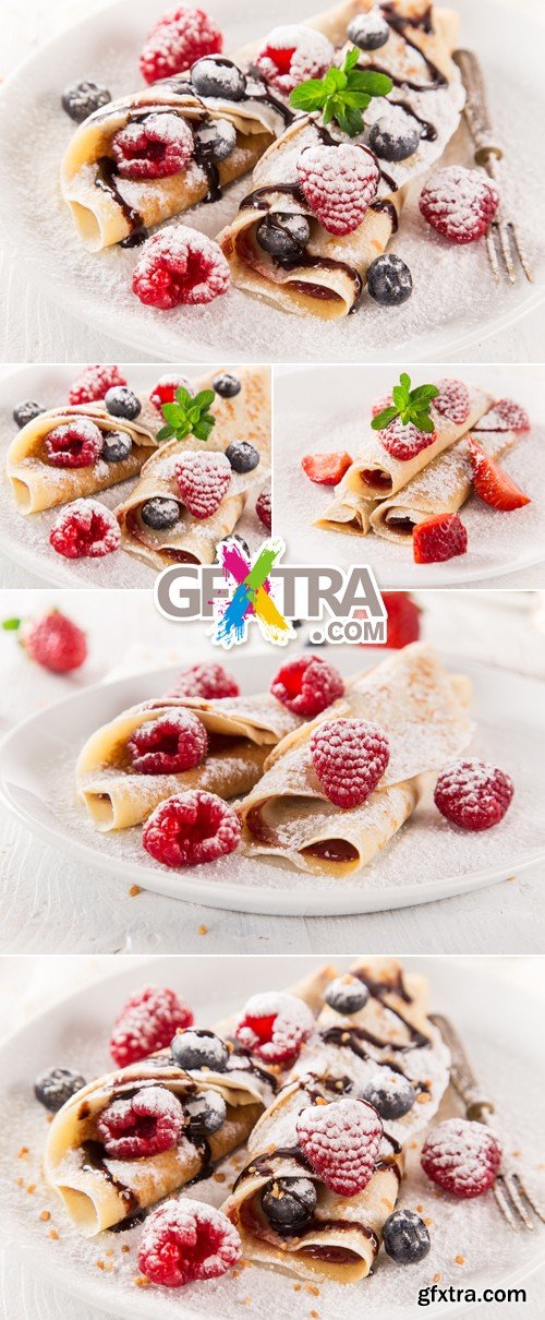 Stock Photo - Pancakes with Berries