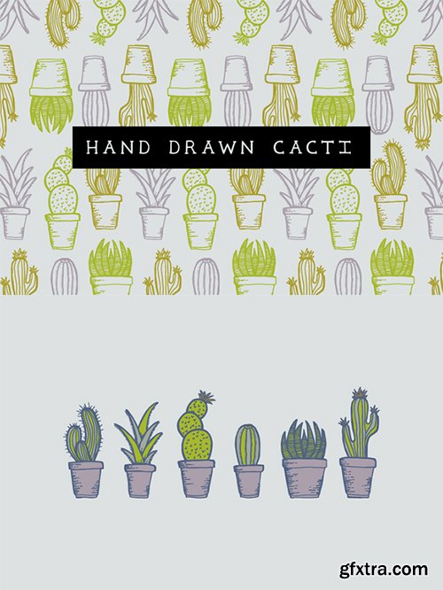 Hand drawn cacti - CM 414721