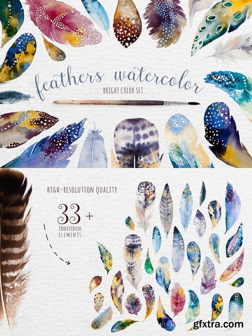 CM - Watercolor feather DIY 333218