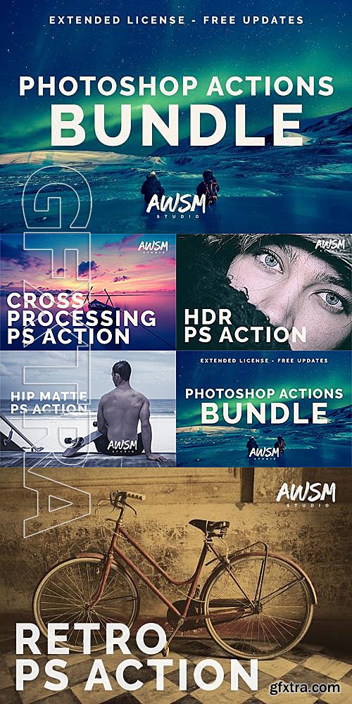 CM - Photoshop Actions Bundle 575371