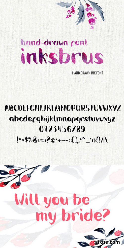 CM - Ink brush font 583549