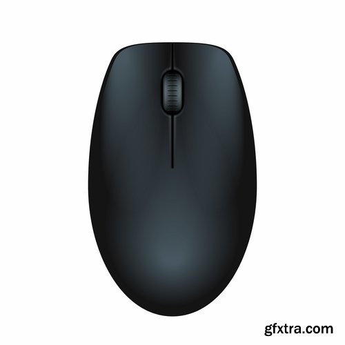 Collection of PC computer mouse vector image 25 EPS