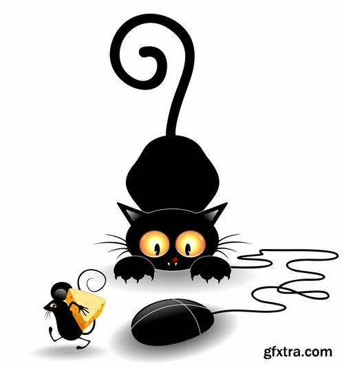 Collection of PC computer mouse vector image 25 EPS