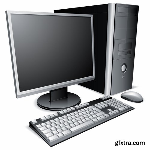 Collection of PC computer mouse vector image 25 EPS