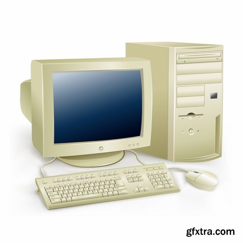 Collection of PC computer mouse vector image 25 EPS