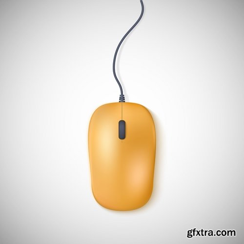 Collection of PC computer mouse vector image 25 EPS