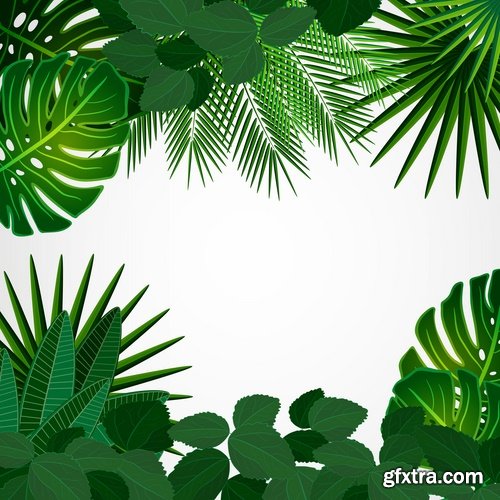 Collection of grass flyer banner background is green plants vector image 25 EPS