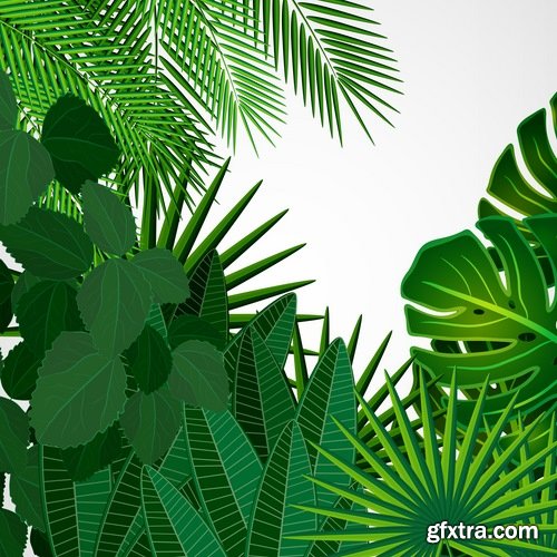 Collection of grass flyer banner background is green plants vector image 25 EPS